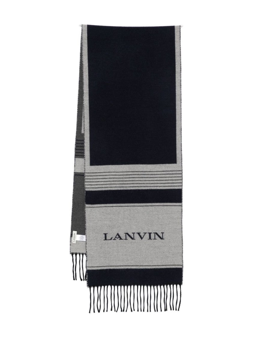 Lanvin Two-Tone Rectangular Silk