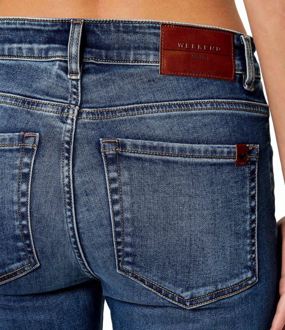 Weekend Stretch Cotton Cropped Denim Jeans