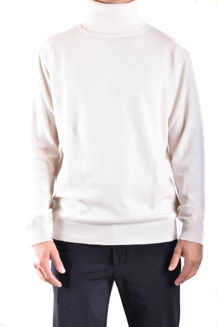 Dondup Off-White Turtleneck Knitwear With Relaxed Fit