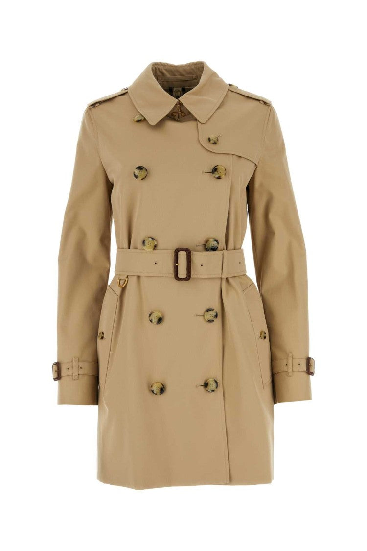 Burberry Beige Gabardine Trench Coat