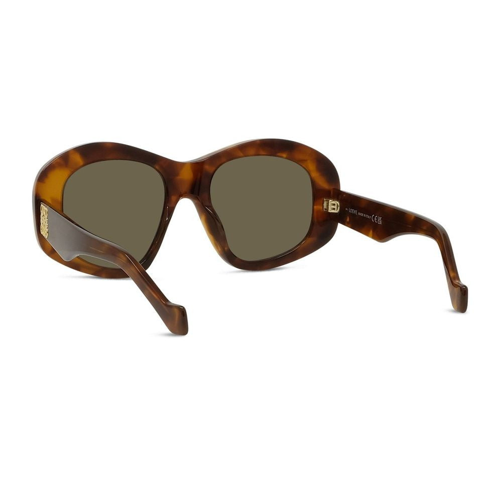 Loewe Oversized Round Sunglasses Lw40181i Havana