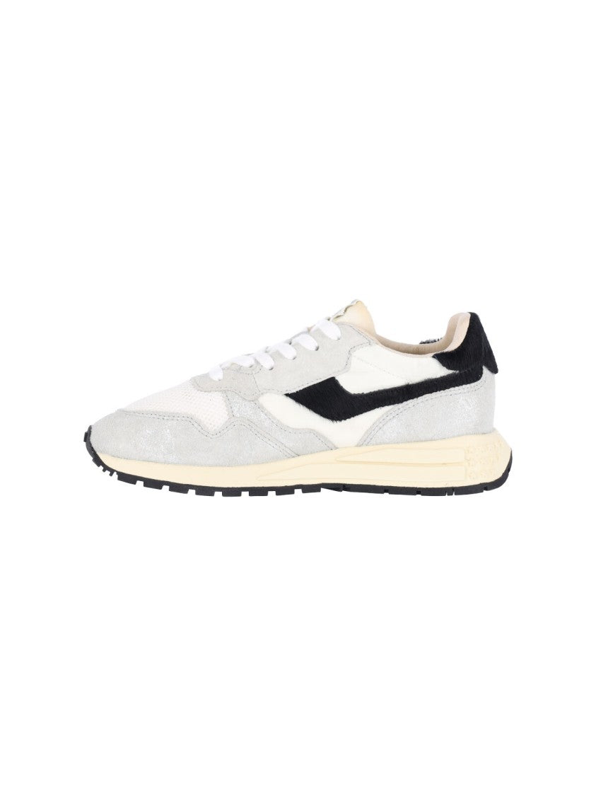 Autry Silver Leather Reelwind Low Sneakers