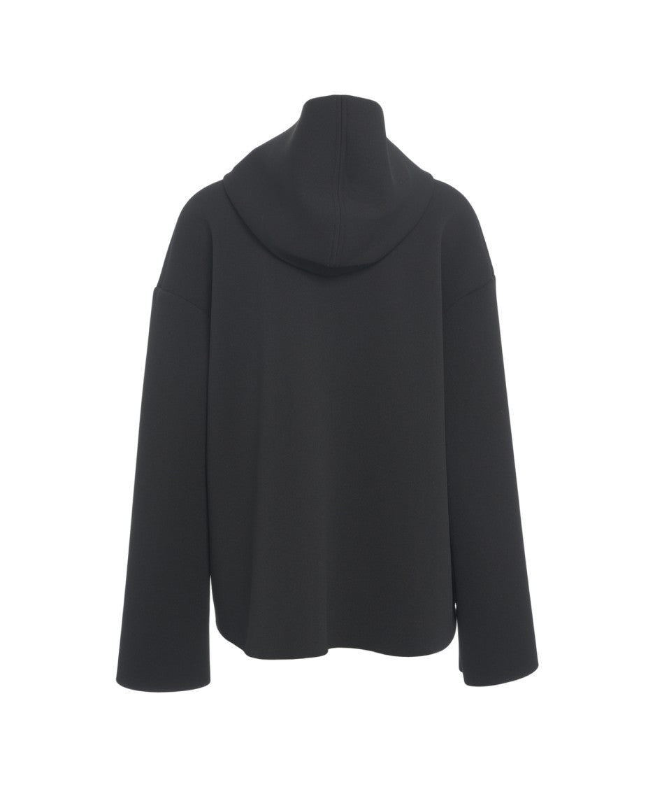 Gender Oversized Hoodie Jacket With Non-Removable Hood