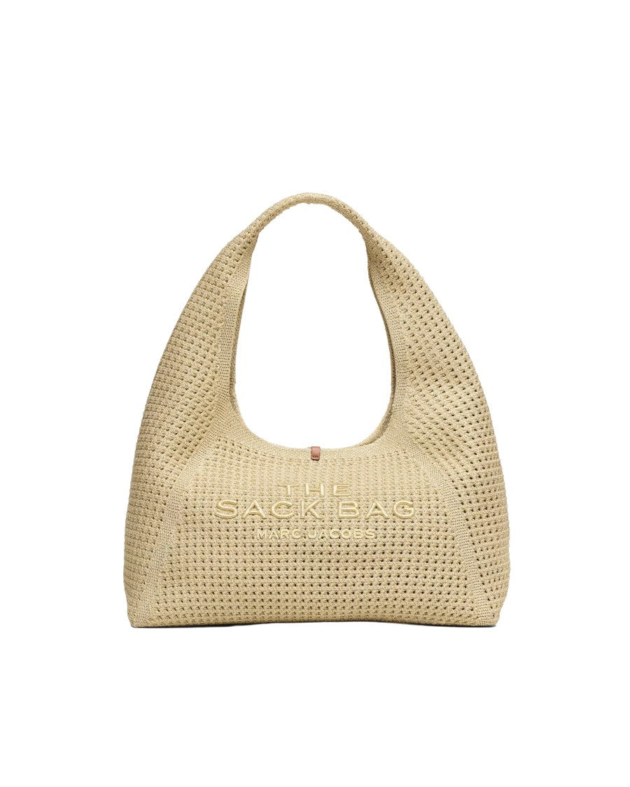 Marc Jacobs Champagne Sack Lurex Crochet Tote Bag