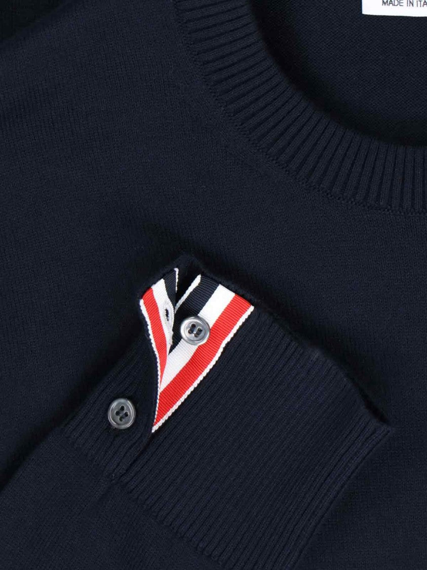 Thom Browne "4-Bar" Knit Sweater – Blue
