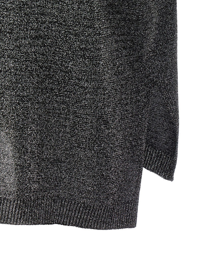 Missoni Oversized Lurex Knit T-Shirt With Crew Neck