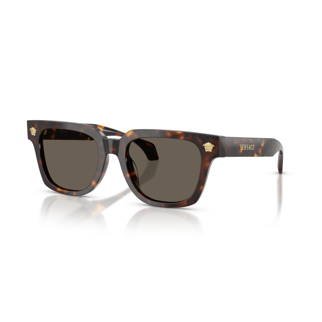 Versace 0Ve4510u Bold Square Tortoiseshell Sunglasses
