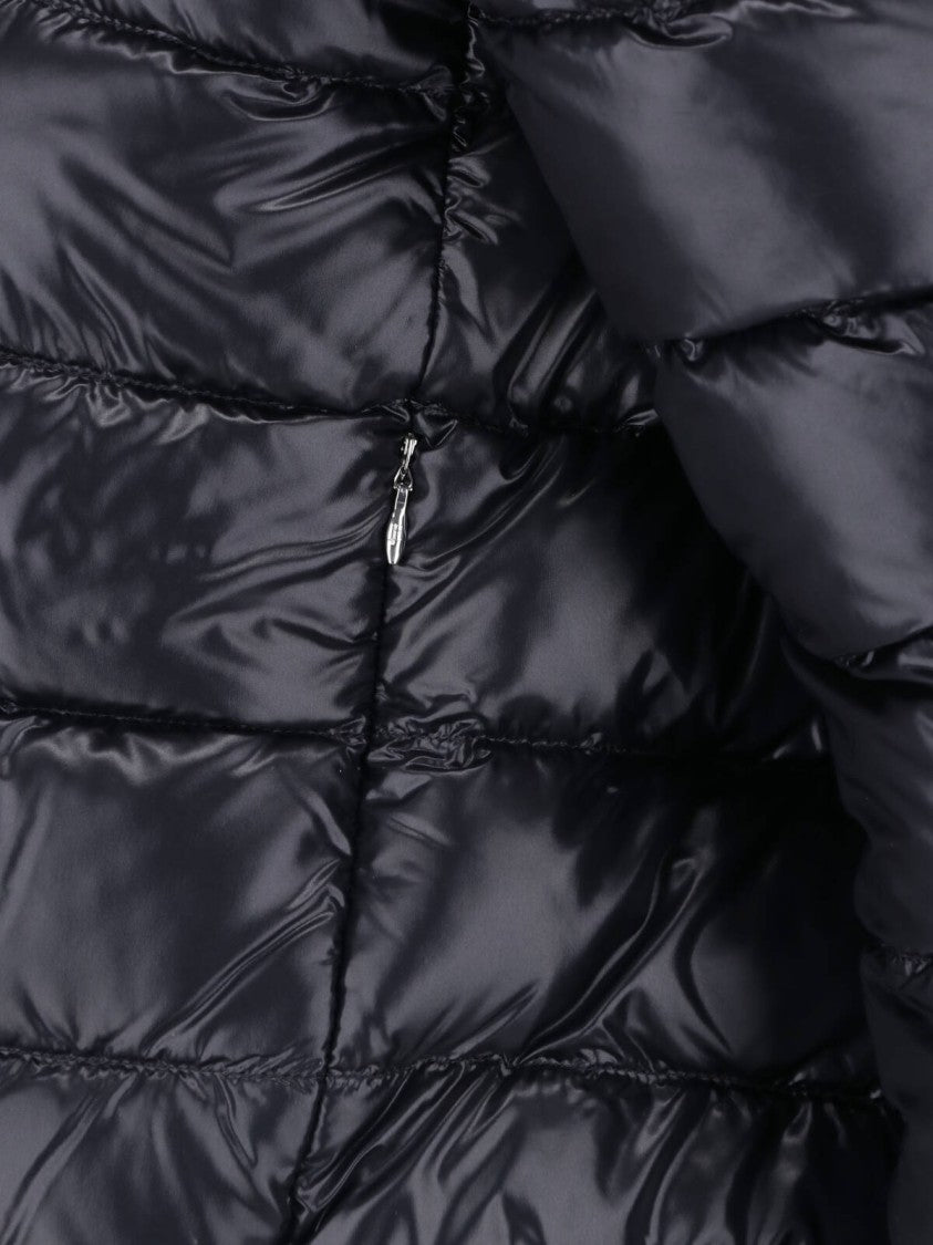 Herno Black Hooded Waterproof Down Jacket