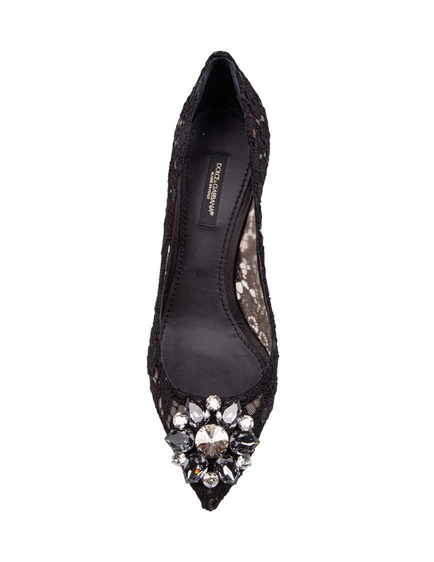 Dolce & Gabbana Bellucci Black Lace Pumps