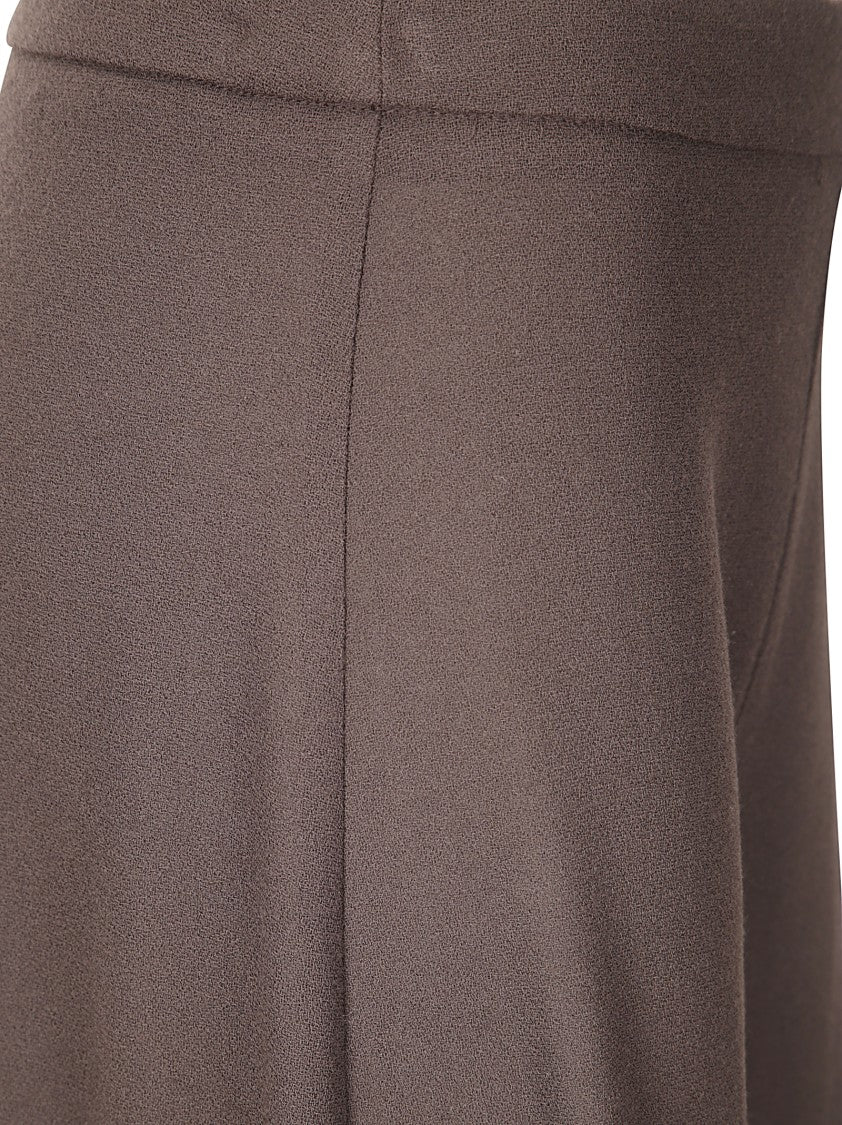 Stefano Mortari Cropped Palazzo Crepe Trousers