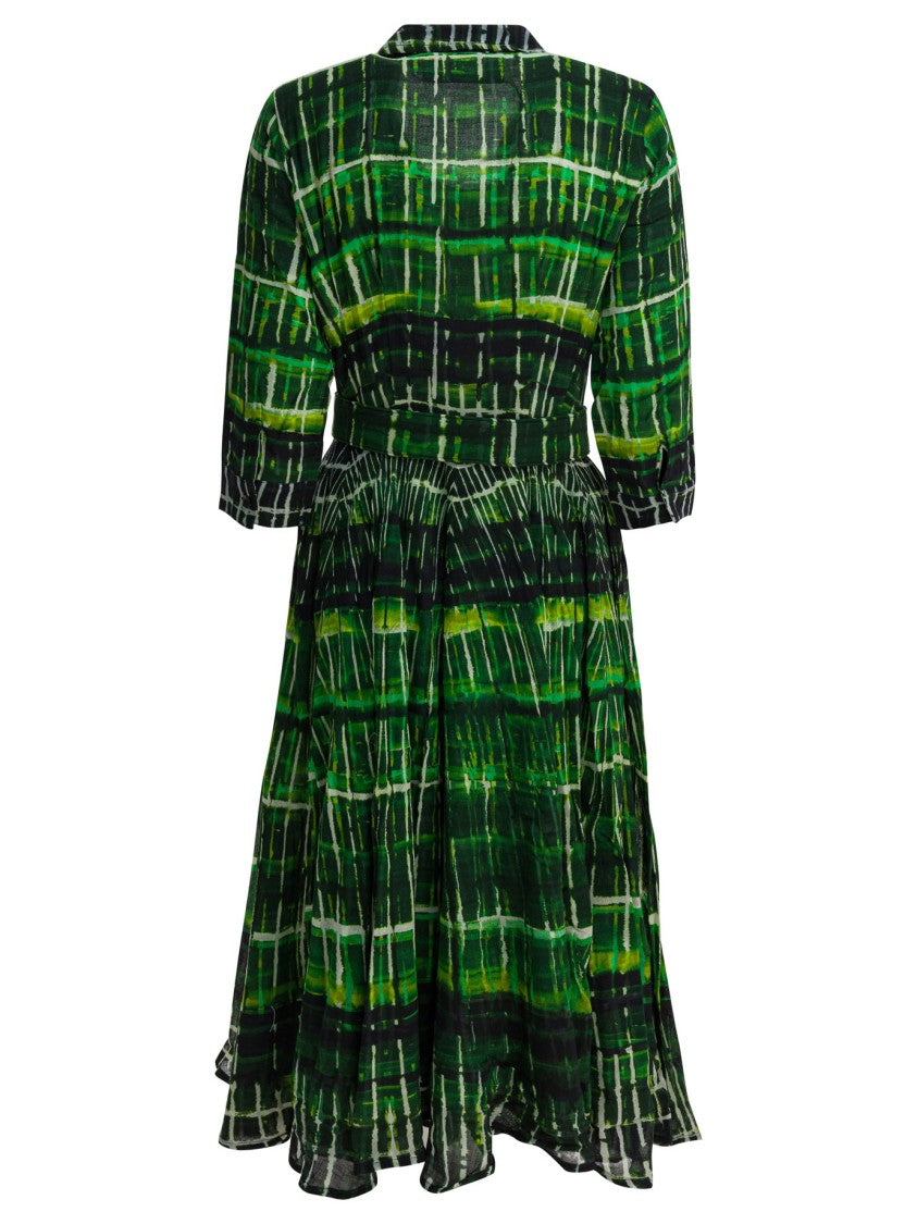 Samantha Sung Green Wool Dress