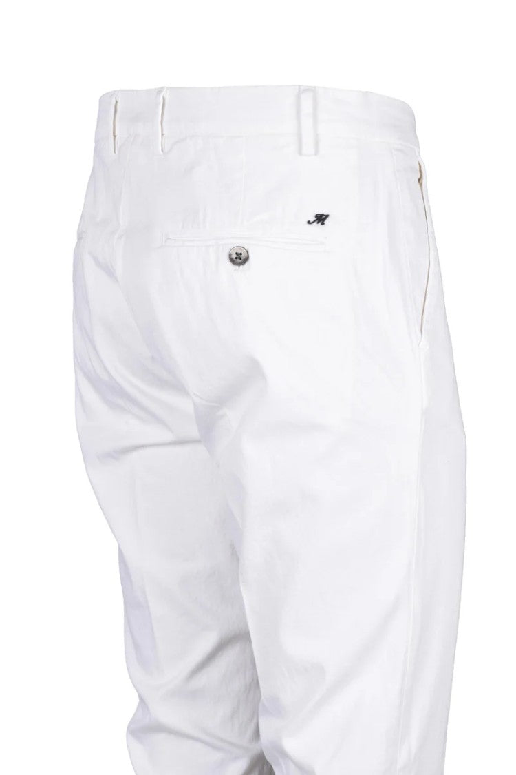 Mason's Stretch Chino Trousers - White