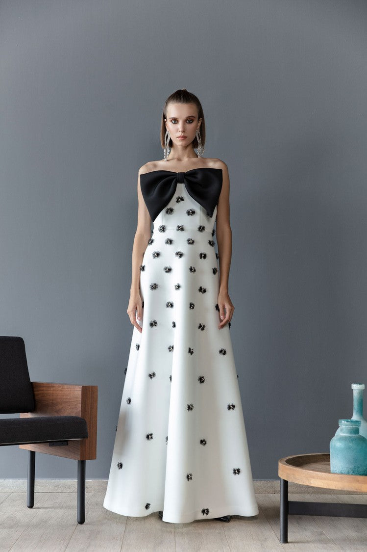 Saiid Kobeisy Scuba Beaded Dress