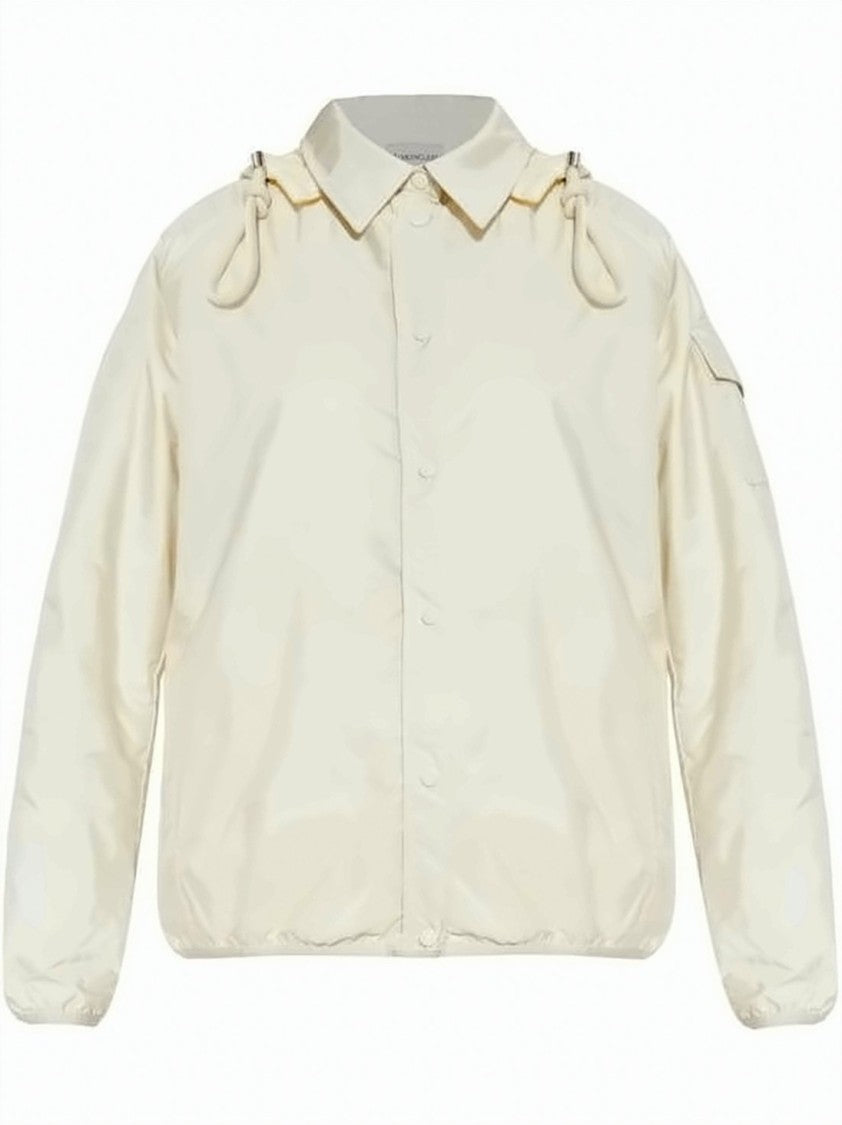 Moncler Lightweight Polyamide Jacket With Classic Collar And Relaxed Fit
