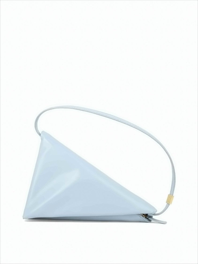 Marni Triangular Silhouette Calfskin Leather Shoulder Bag