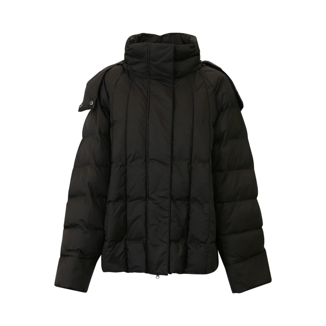Max Mara Quilted Padded Jacket With High Collar