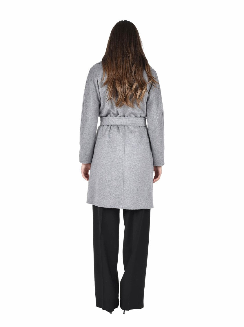Max Mara Short Coat With Wide Lapel Collar