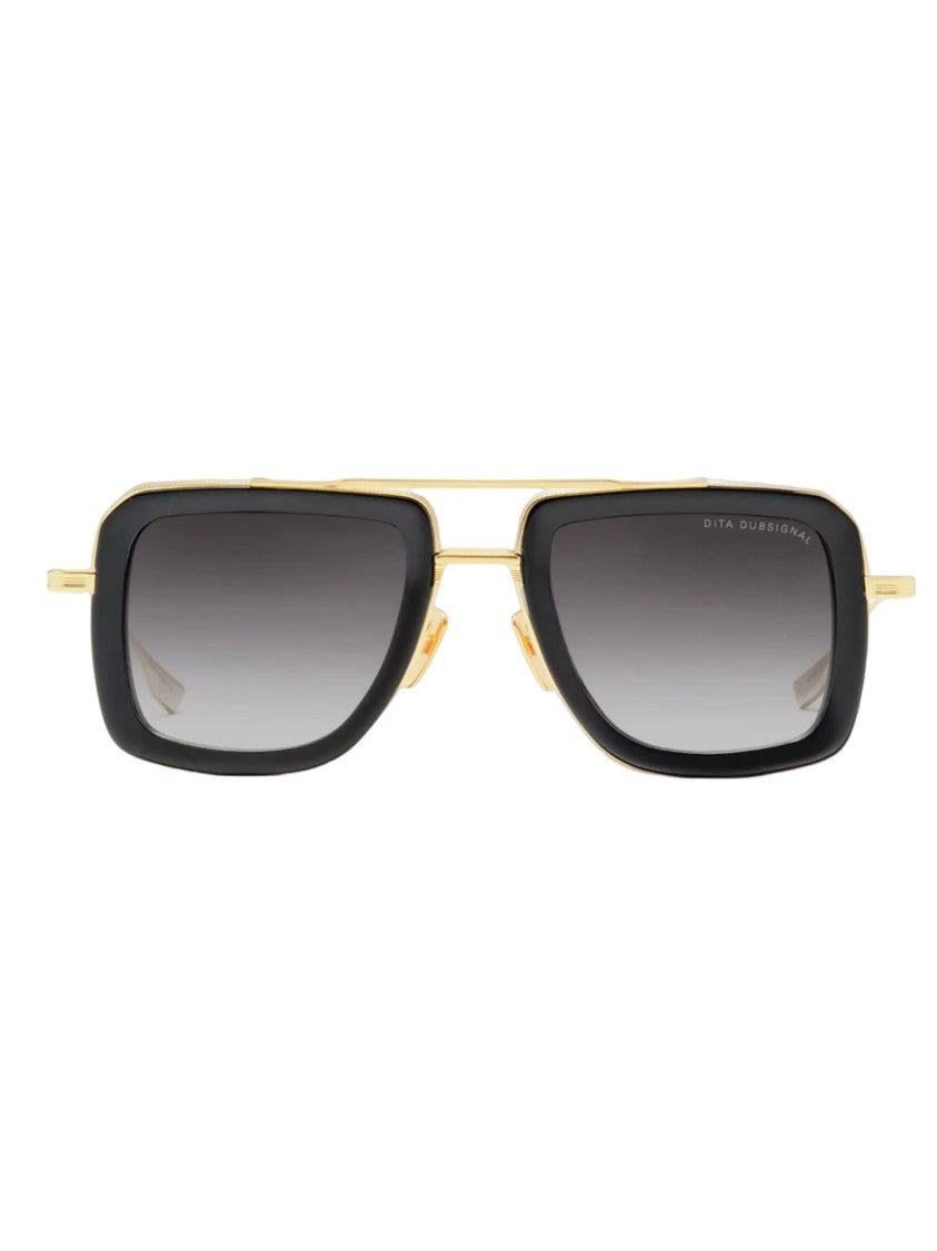 Dita Bold Square Frame Sunglasses With Gradient Lenses