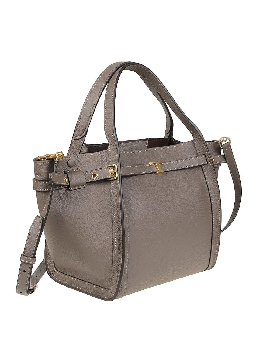 Tod's Small Tim Structured Calf Leather Small Tote Bag