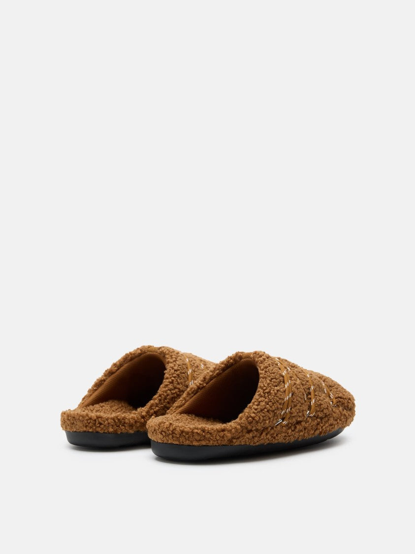 Moon Boot Brown Teddy Slippers