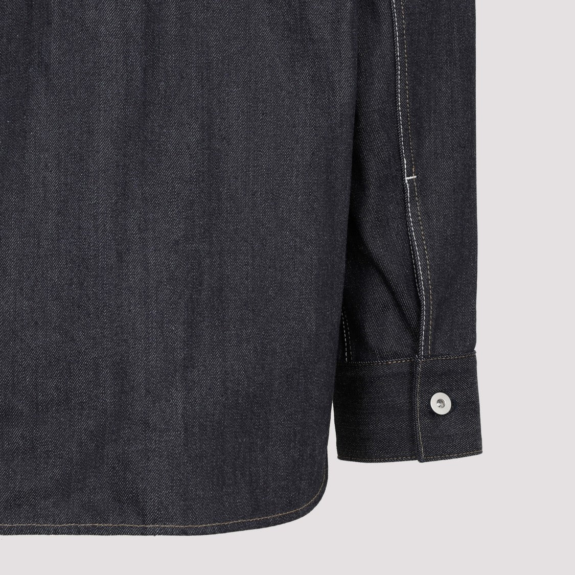 Jil Sander Grey Cotton Denim