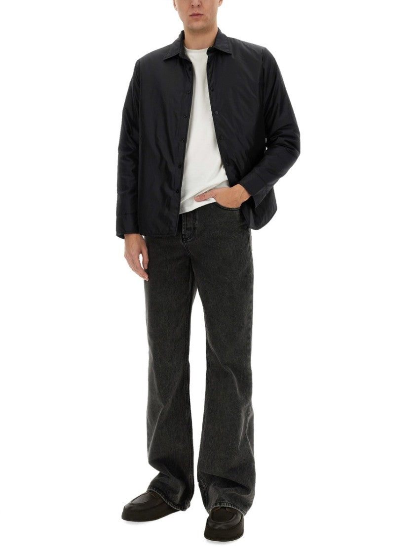 Aspesi Button-Up Minimalist Jacket With Classic Collar