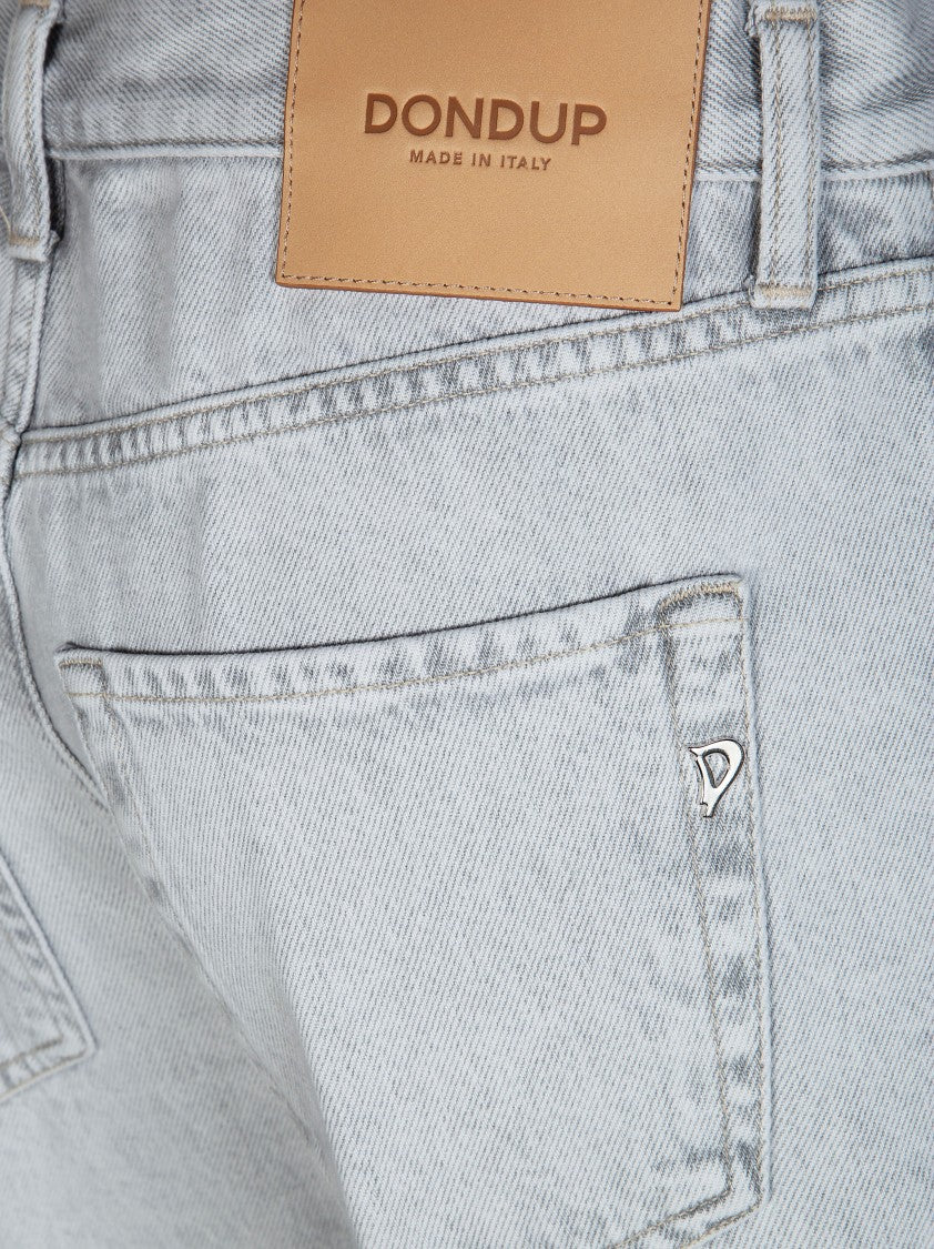 Dondup Light Wash Cuffed Boyfriend Jeans