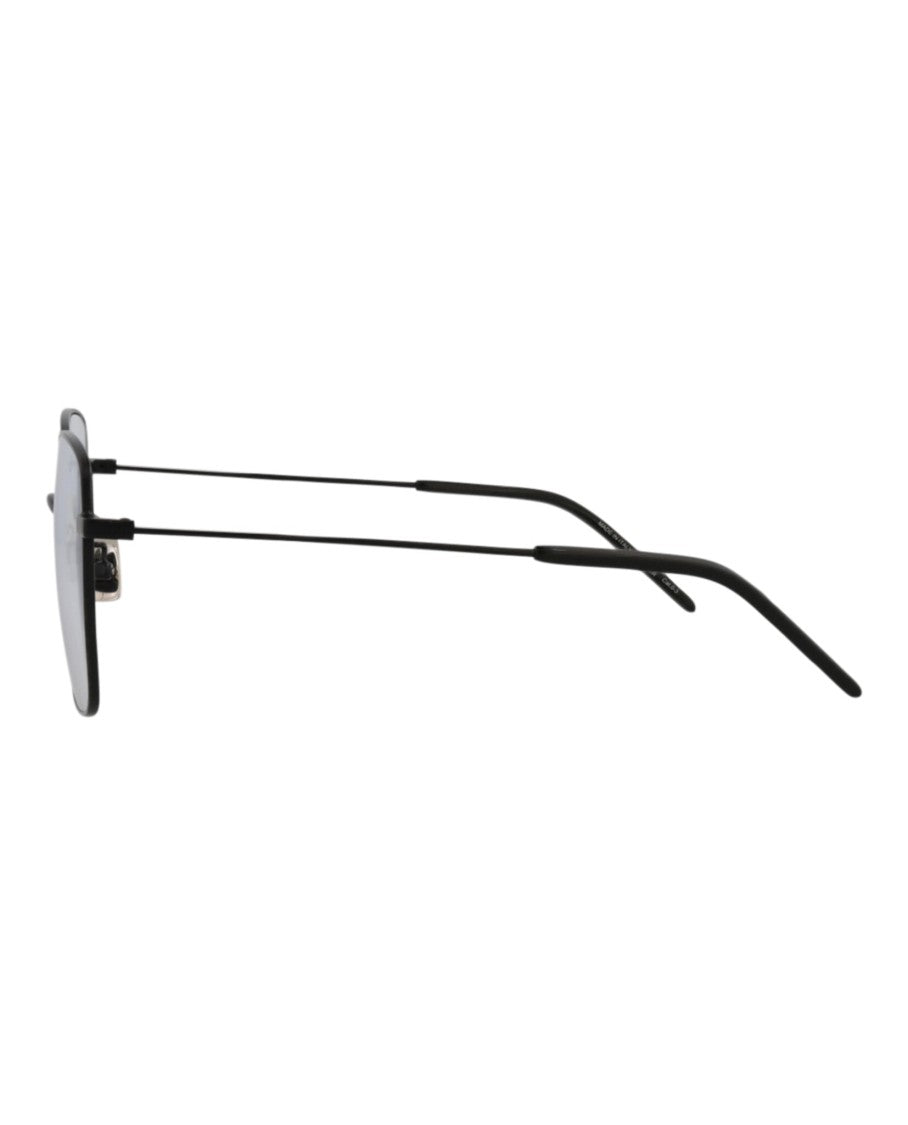 Saint Laurent Square-Frame Metal Sunglasses With Comfort Nose Pads