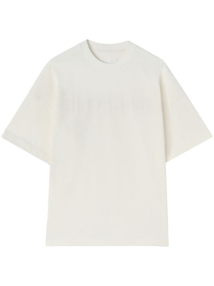 Jil Sander Porcelain Cotton Jersey T-Shirt With Minimalist Logo