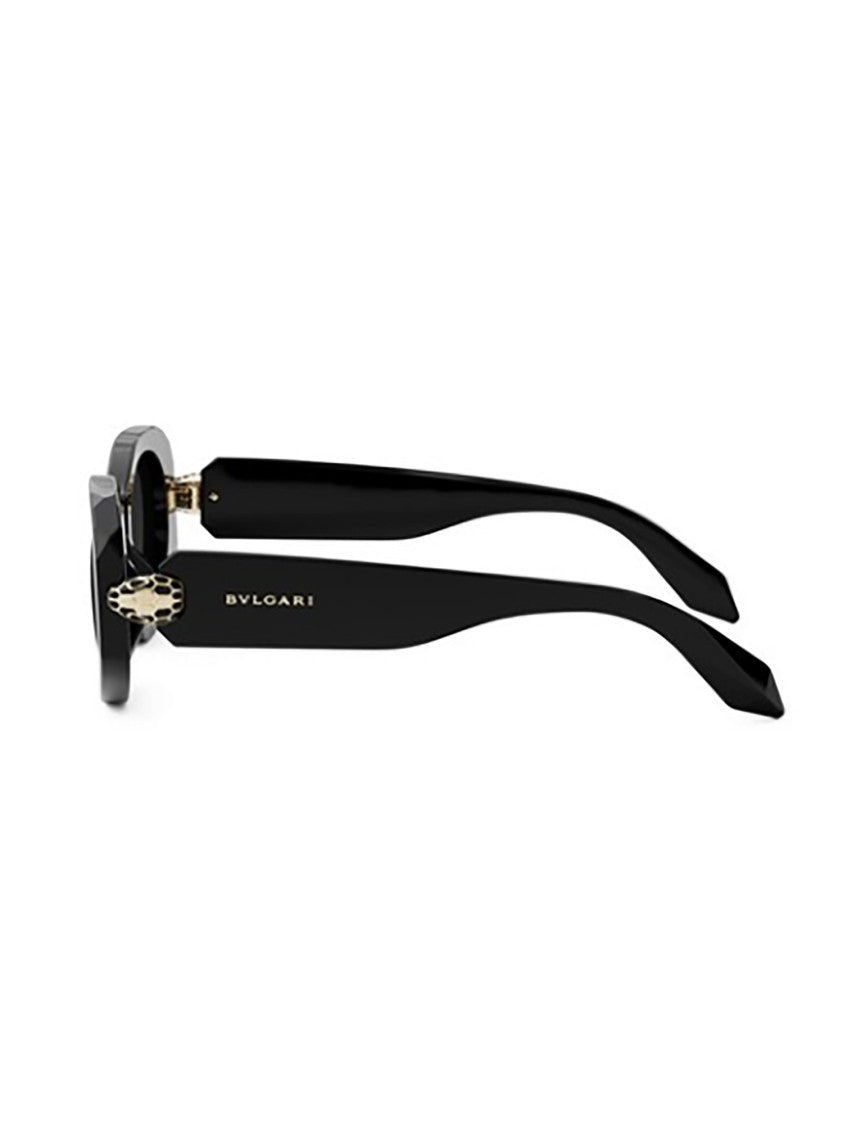Bulgari Black Bv40007i Elongated Oval Sunglasses