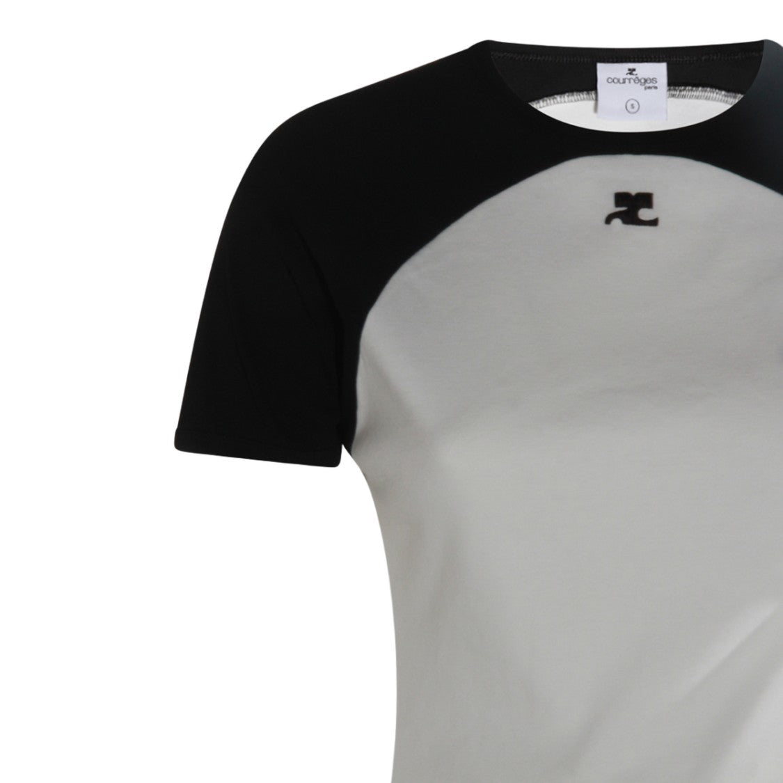 Courrèges Raglan Sleeve T-Shirt With Contrast Detailing