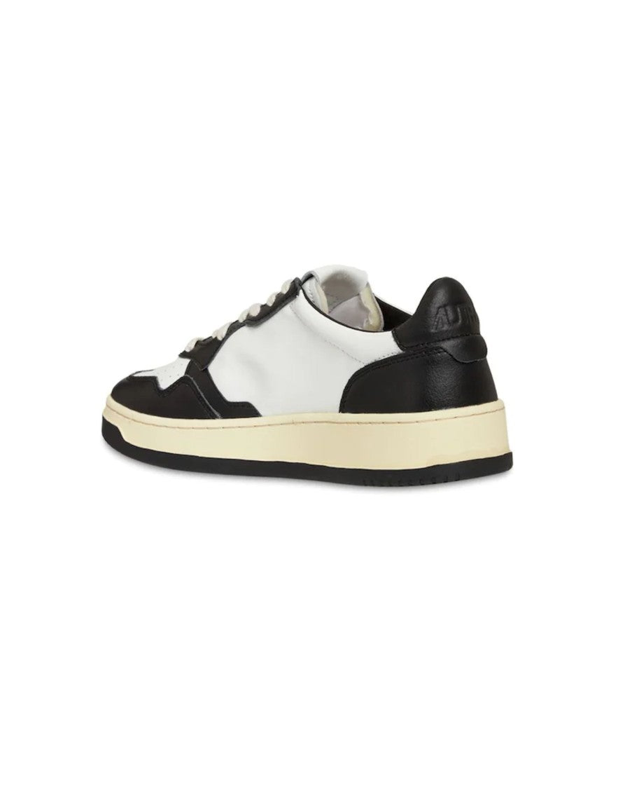 Autry White Leather Color Block Medalist Sneakers