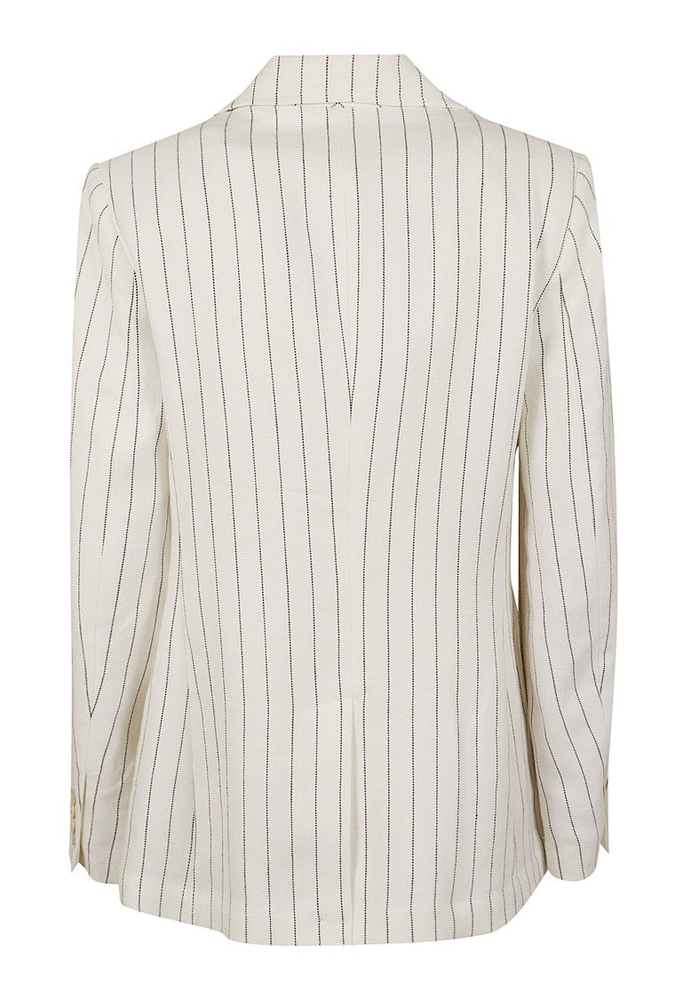 Polo Ralph Lauren Ivy League Blazer In Textured Cream Hemp