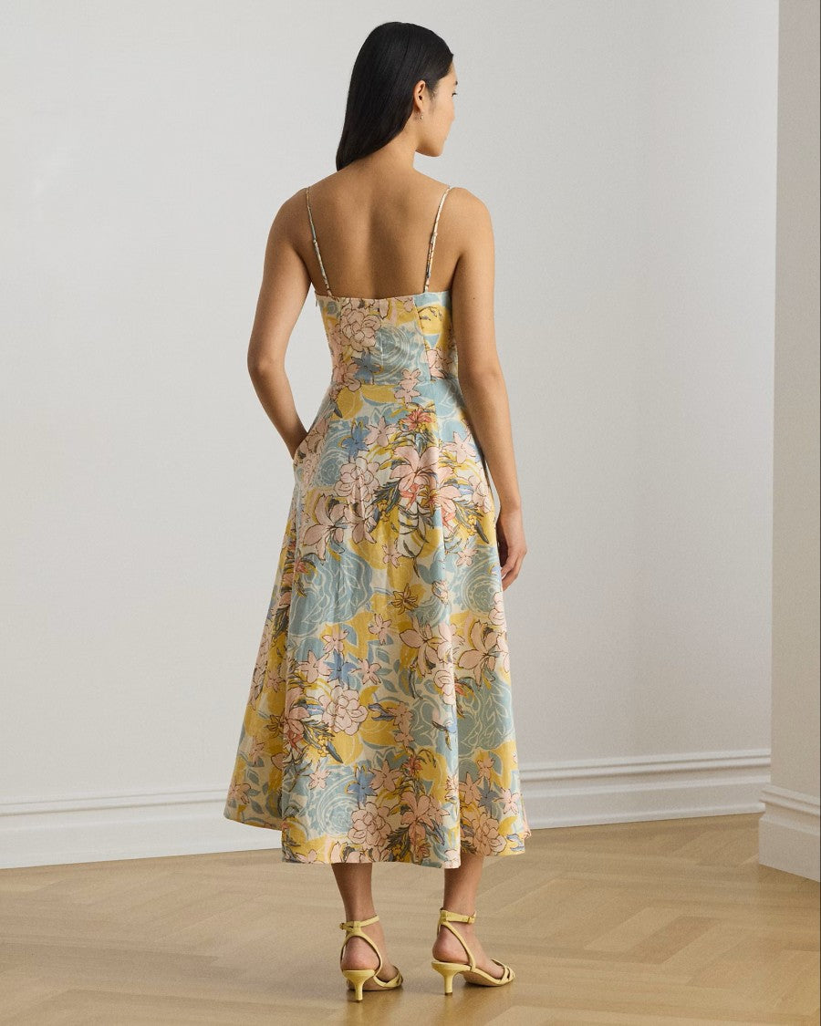 Lauren Ralph Lauren Floral Woven Classic Linen Dress