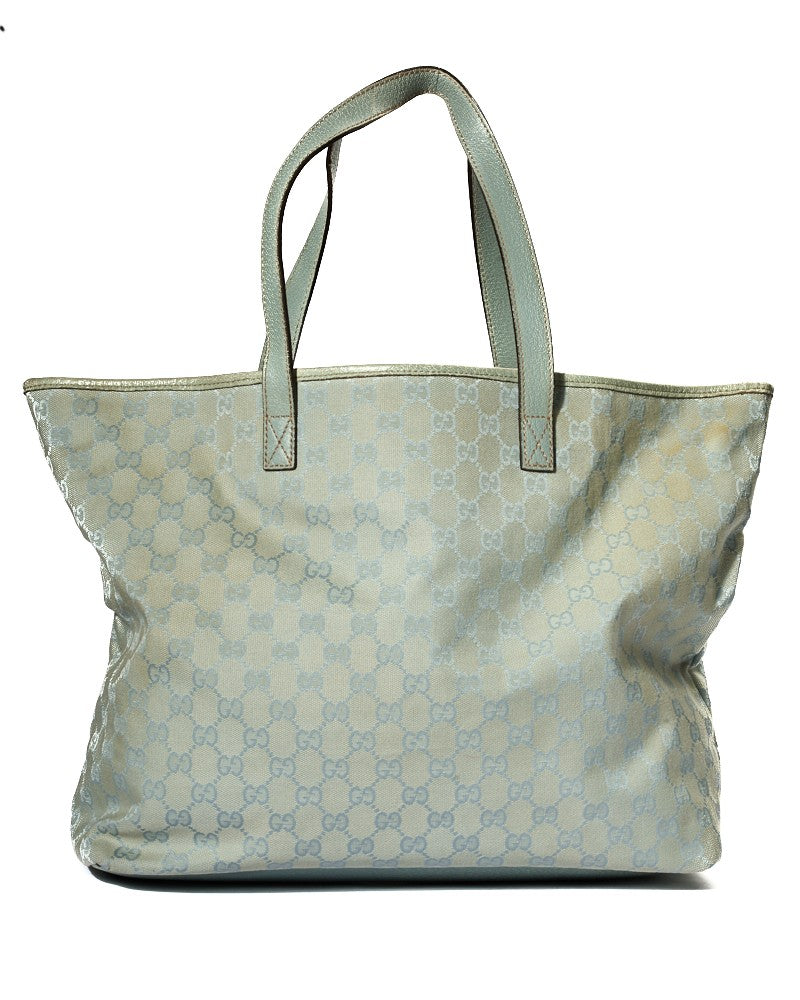 Gucci Large Square Shopper In Light Blue