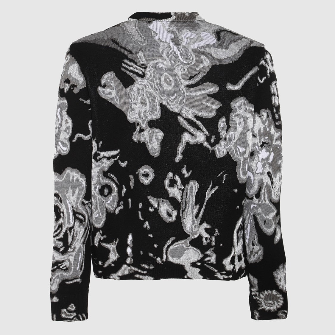 Alexander Mcqueen Abstract Skull And Bone Pattern Sweater With Crew Neckline