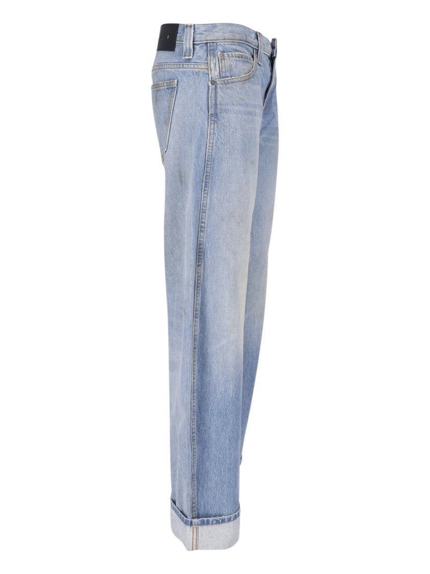 Khaite Relaxed-Fit Low-Rise Denim Karo Jeans By Khaite