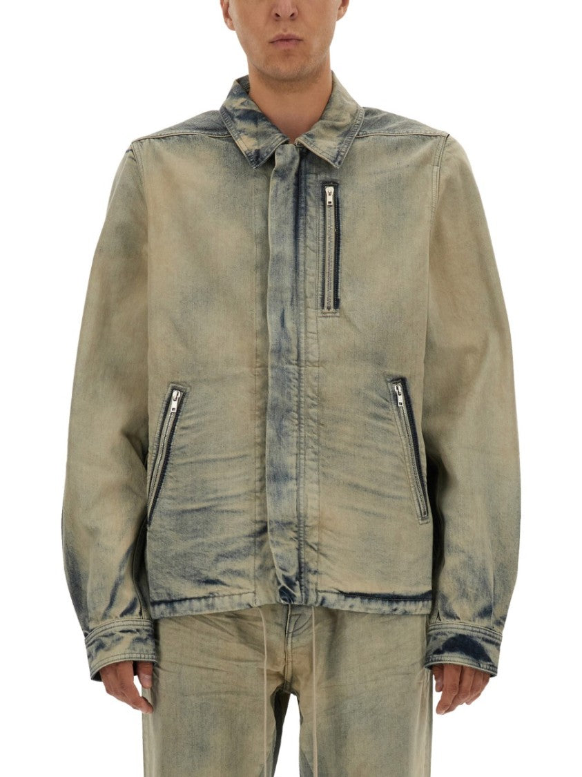 Drkshdw By Rick Owens Casual Jacket With Concealed Zipper