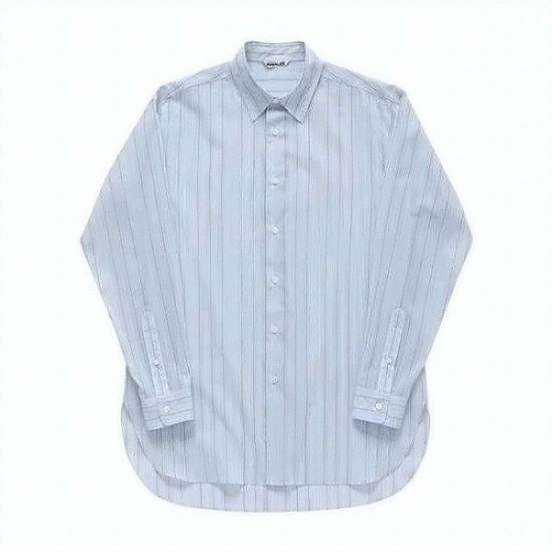 Auralee Long-Sleeve Striped Cotton Shirt