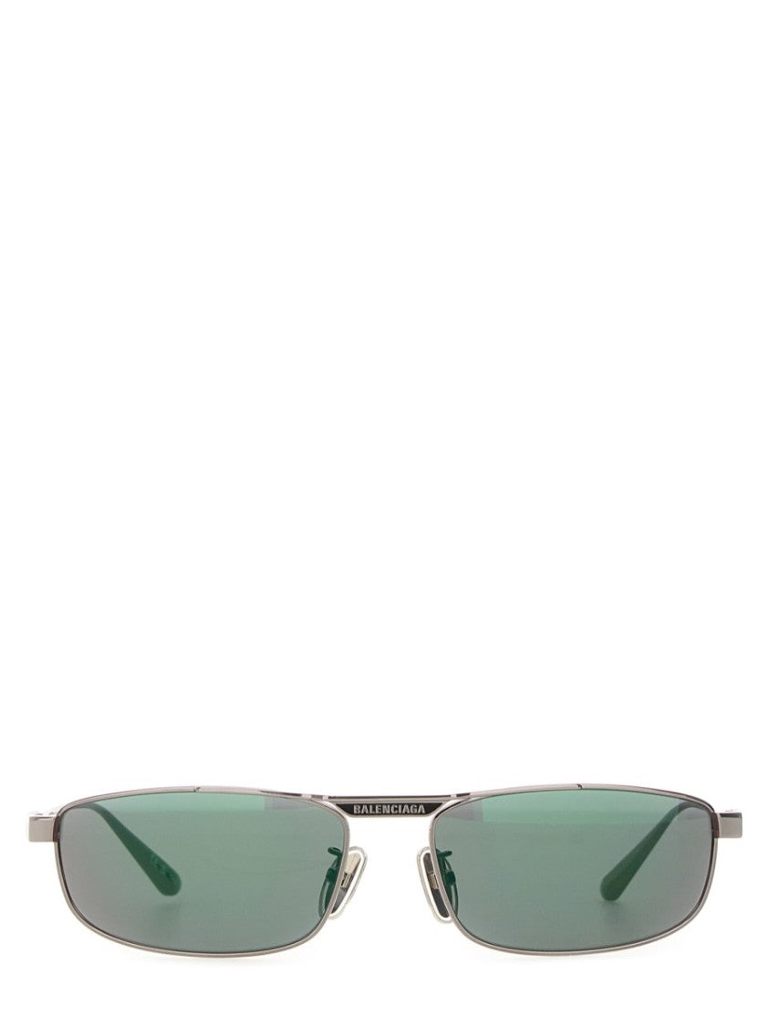 Balenciaga Tag 3.0 Rectangle Metal Sunglasses