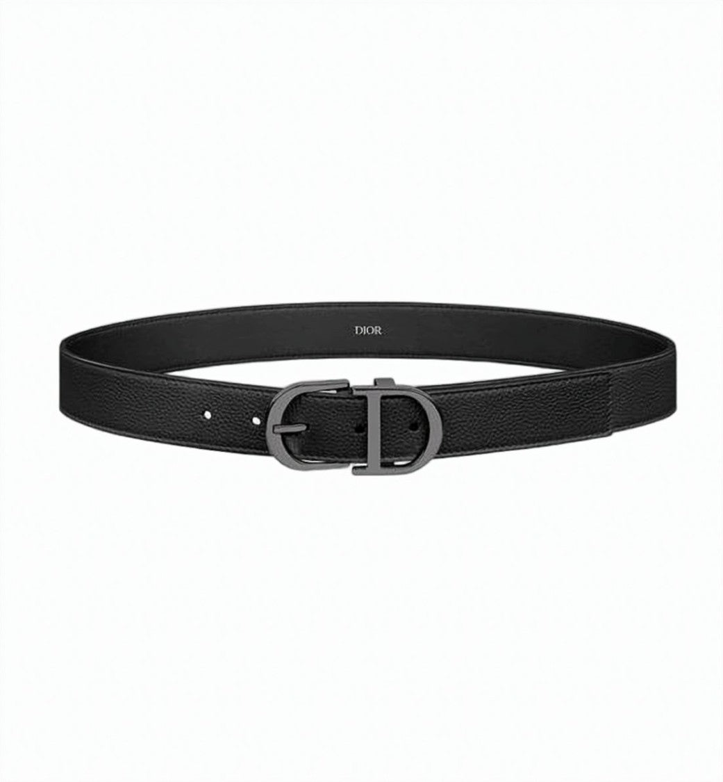 Dior Textured Calfskin Leather Belt
