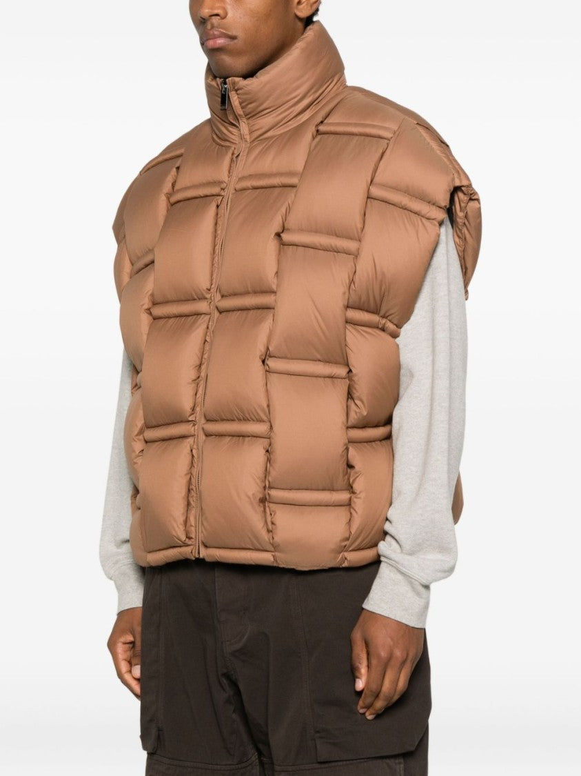 Raxxy Boxy Beige Quilted Knitwear Jacket