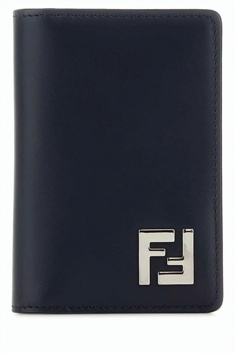 Fendi Compact Calf Leather Wallet