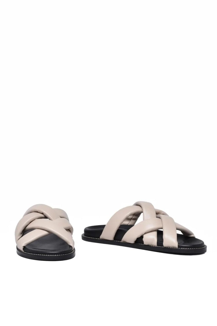 Mm By Max Mara Padded Crisscross Slides
