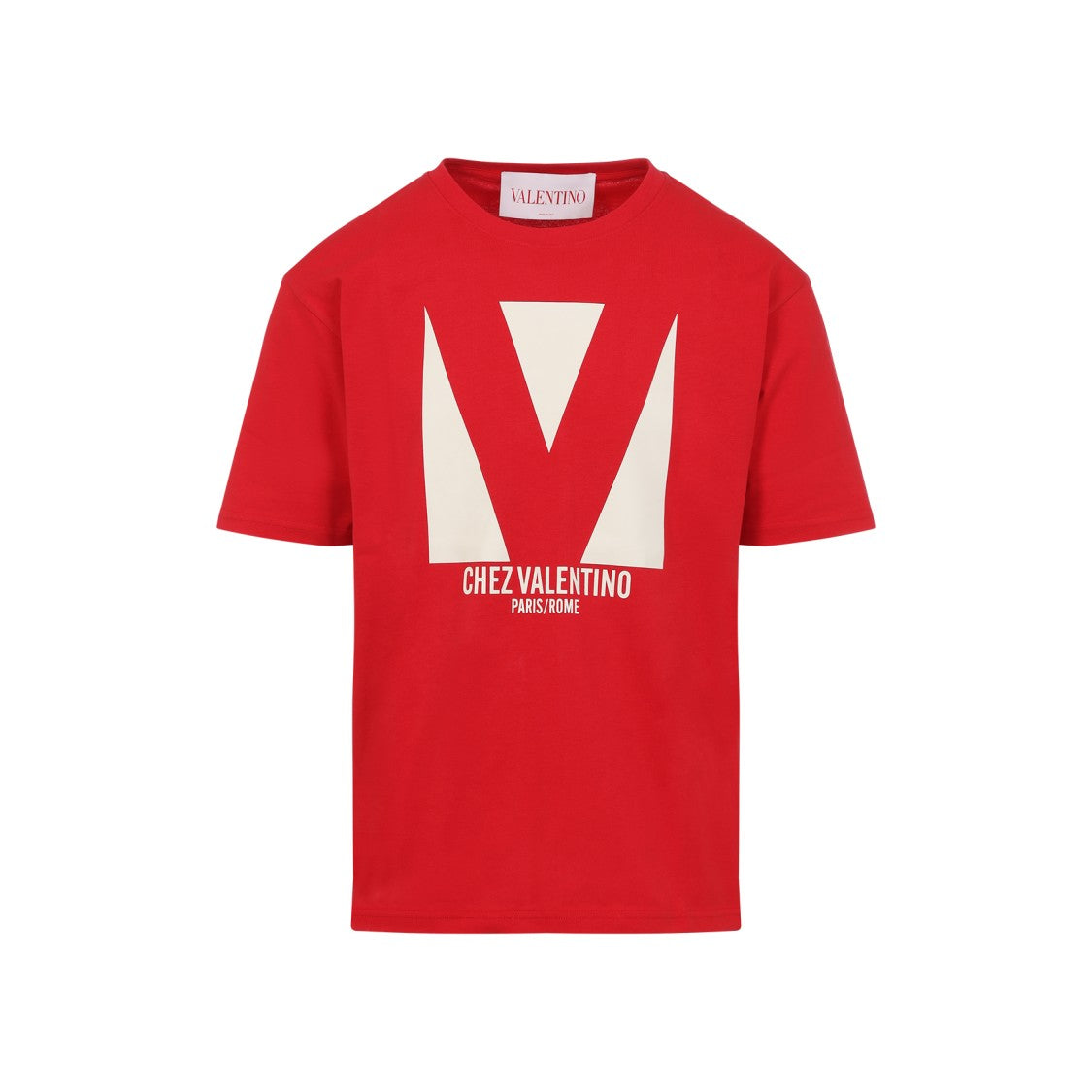 Valentino Red Cotton Chez T-Shirt