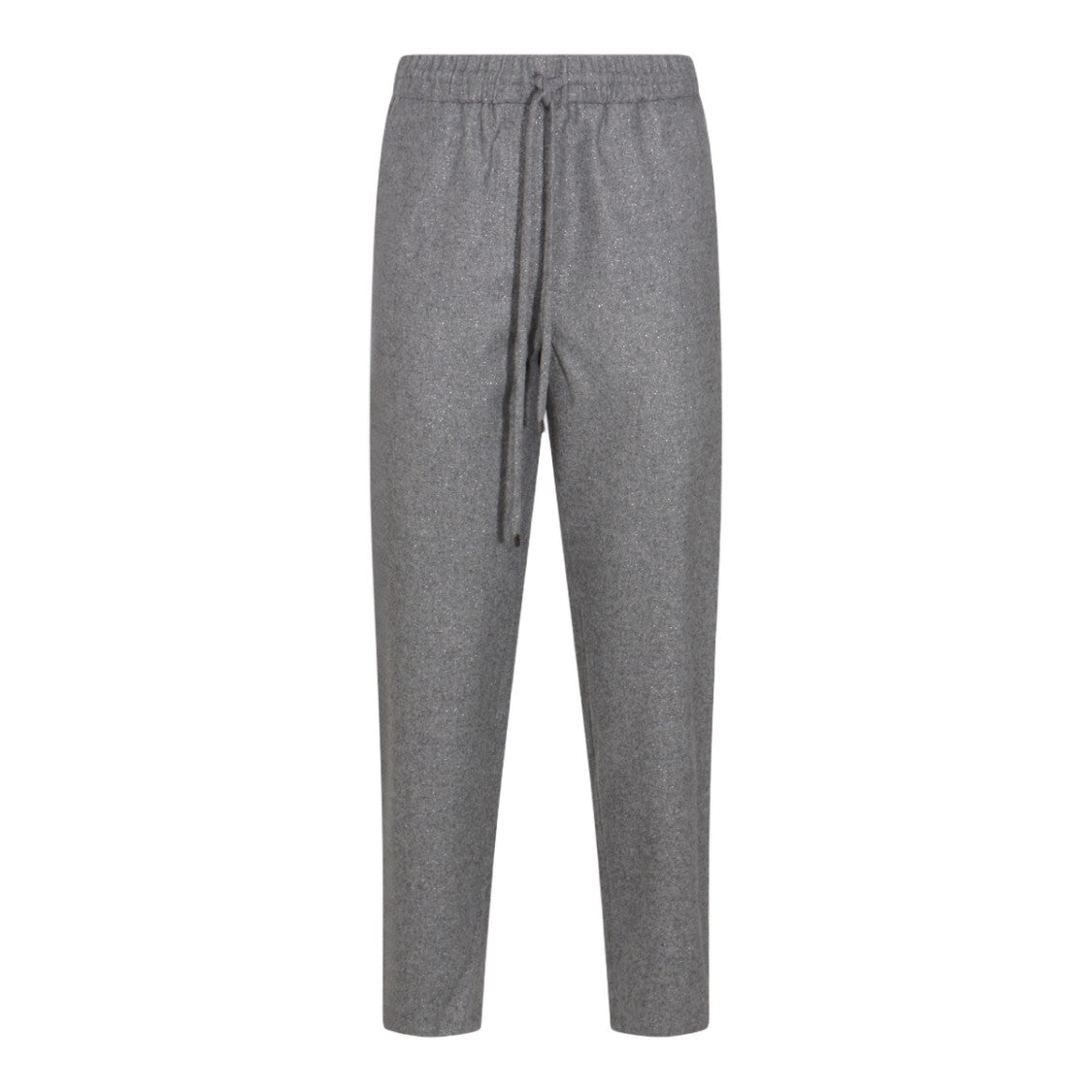 Antonelli Firenze Straight-Leg Anthracite Trousers With Adjustable Drawstring Waistband