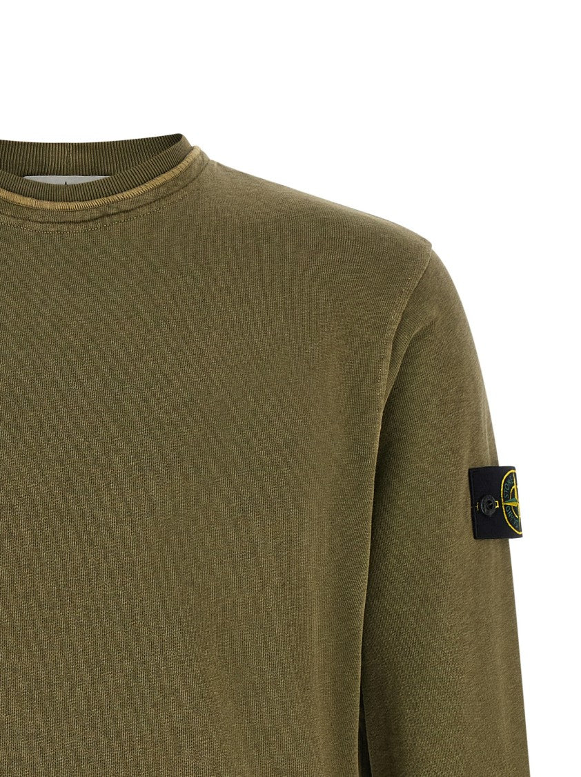 Stone Island Brushed Cotton Sweatshirt