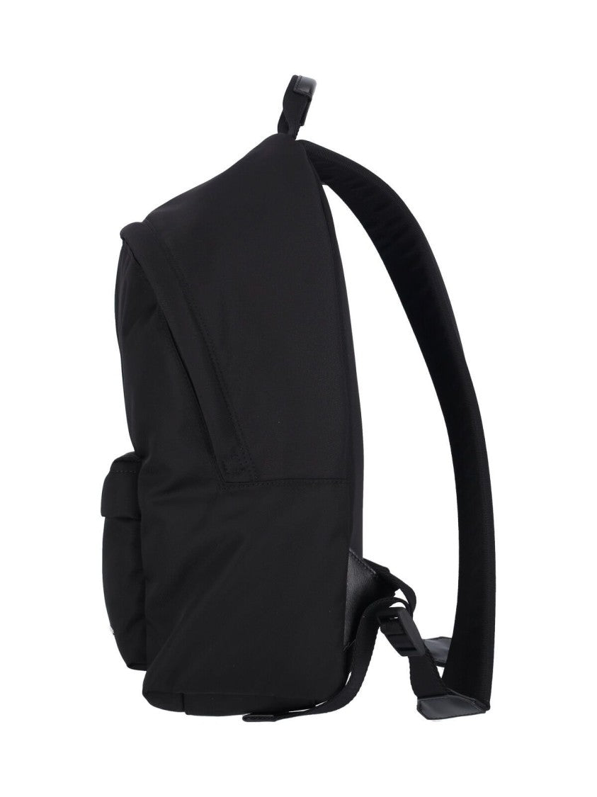 Givenchy Smooth Structured Black Backpack With Calf Leather Accents