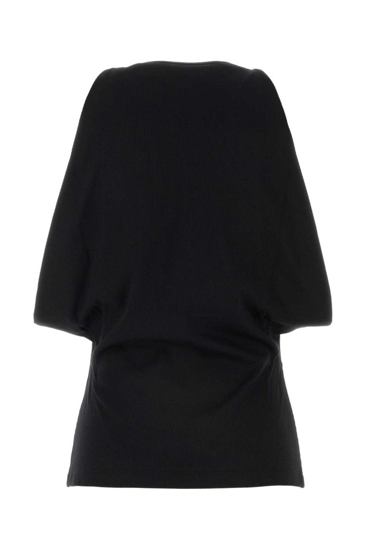 Alexander Mcqueen Black Stretch Cotton Top