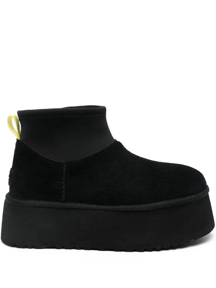 Ugg Black Classic Mini Dipper Suede Ankle Boots